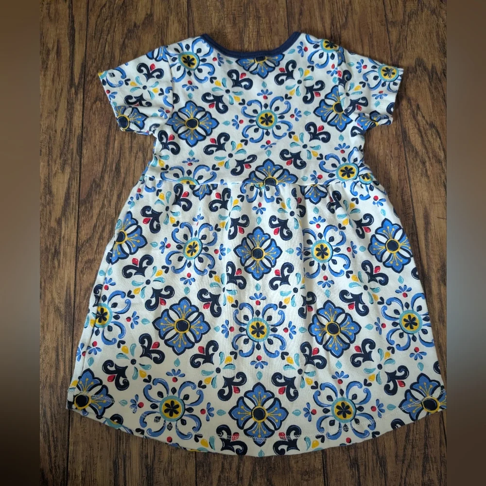 $‎ 💥3/$24 Touched By Nature 100% Organic Cotton Geometric Print Dress